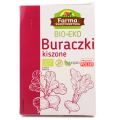 Bio buraczki kiszone ekologiczne w słoiku 400g — z solą himalajską i czosnkiem