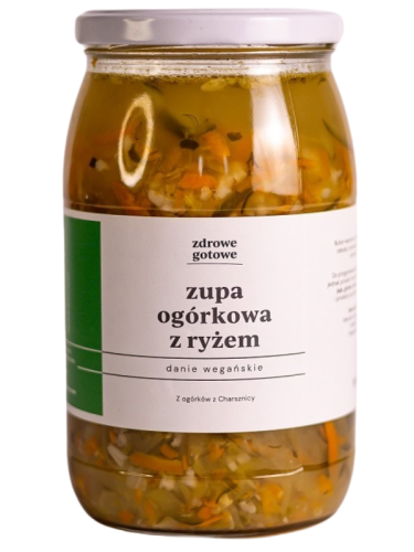 zupa ogórkowa z ryżem wege 900 ml gotowa zupa