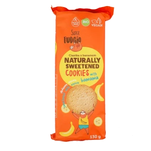 Ciastka bananowe słodzone agawą bio 130g
