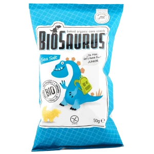 Chrupki kukurydziane Dinozaury z solą morską BIO 50g