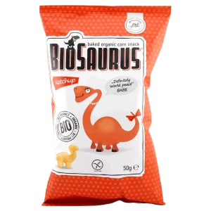 Chrupki kukurydziane Dinozaury ketchupowe BIO 50g