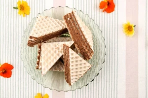 Wafle z kajmakiem (1szt = ~40g)