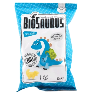 Chrupki kukurydziane Dinozaury z solą morską BIO 30g