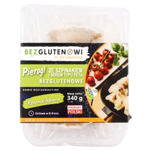 Pierogi ze szpinakiem bezglutenowe mrożone 340g
