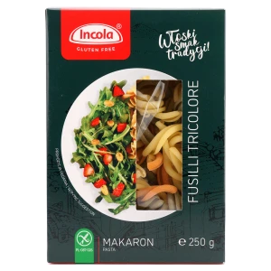Makaron fusilli tricolore bezglutenowy 250g