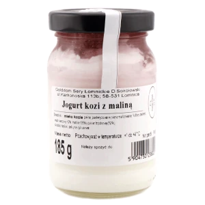 Jogurt kozi malina 185g