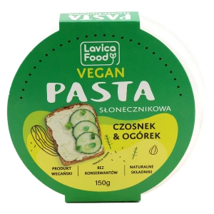 Pasta słonecznikowa czosnek i ogórek 150g