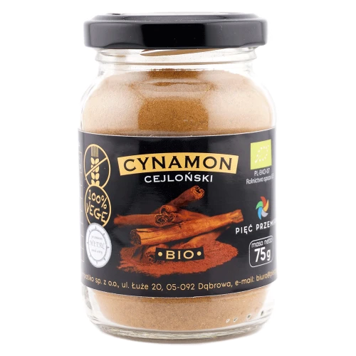 cynamon cejloński bio 75g przyprawa ekologiczna