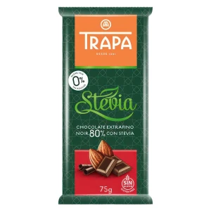 Czekolada gorzka 80% kakao ze stewią 75g