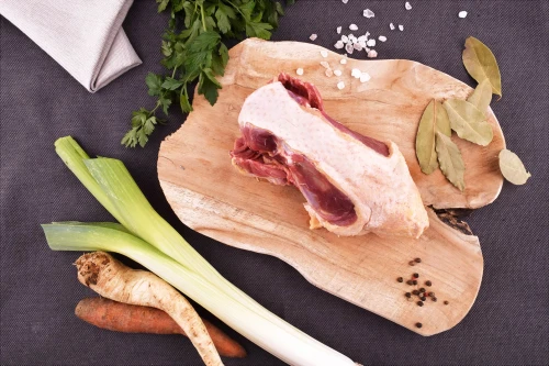 Porcja rosołowa z kaczki EKO 450g gotowana na rosół z warzywami
