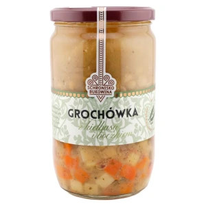 Zupa grochowa z boczkiem i kiełbasą 700ml