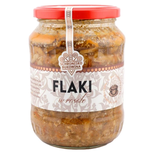Flaki wołowe w rosole w słoiku 700 ml gotowe do podgrzania