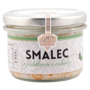 Smalec z jabłkiem i cebulką 180g