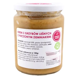 Zupa krem z grzybów leśnych z pieczonymi ziemniakami 540ml