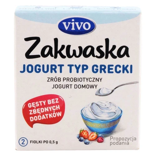 Zakwaska do jogurtu greckiego – żywe kultury bakterii jogurtowych