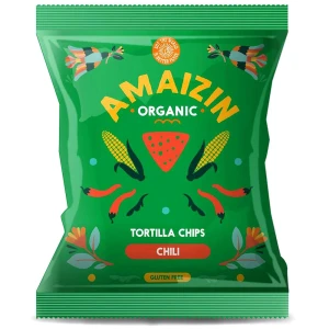 Chipsy kukurydziane chili bezglutenowe 75g BIO
