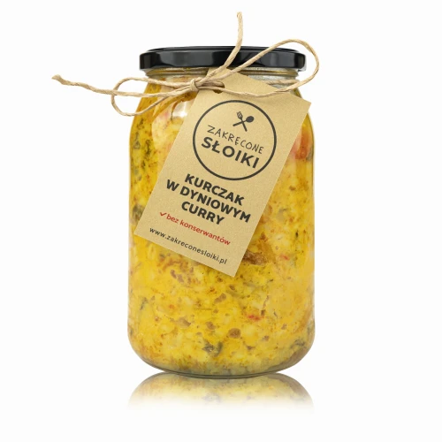 Kurczak w dyniowym curry 540 ml – gotowe danie w słoiku Zakręcone Słoiki