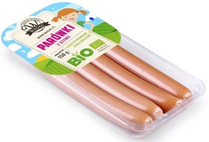 Parówki z szynki bio 150g Wasąg