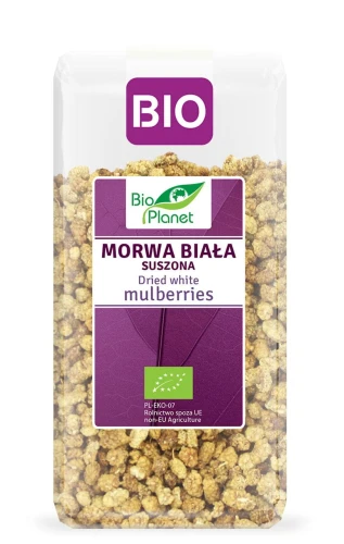 Morwa biała suszona BIO 350g w opakowaniu