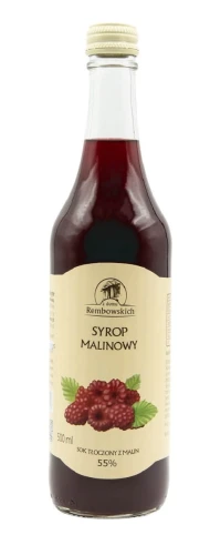 Syrop malinowy Rembowscy 500 ml – z soku tłoczonego