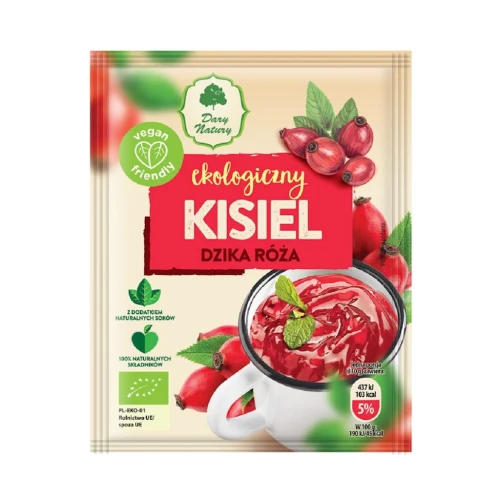 kisiel instant dzika róża bezglutenowy BIO Dary Natury 30 g