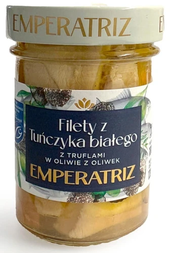 Filety z tuńczyka białego MSC w oliwie z oliwek z truflami 180 g