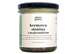 Kremowa słonina przepiekana z majerankiem 250g