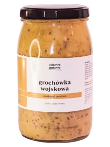 Grochówka wojskowa z kiełbasą i boczkiem 900ml
