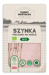Szynka pieczona na maśle 100g plastry  Farmy Roztocza