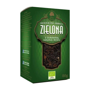 Herbata zielona z żurawiną, malina i różą 80g DN