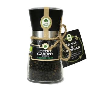 Pieprz czarny ziarno młynek 90g EKO