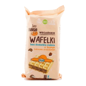 Wafelki z kremem kakaowo-orzechowym bez cukru BIO 120g