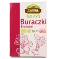 Bio buraczki kiszone ekologiczne w słoiku 400g — z solą himalajską i czosnkiem