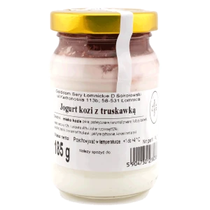 Jogurt kozi truskawka 185g