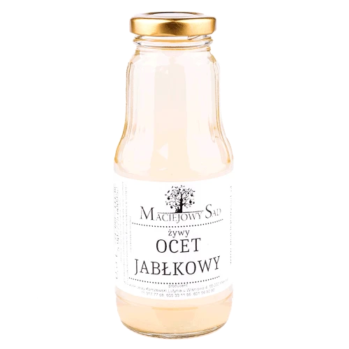 Ocet jabłkowy żywy 300 ml – naturalny, niefiltrowany i niepasteryzowany