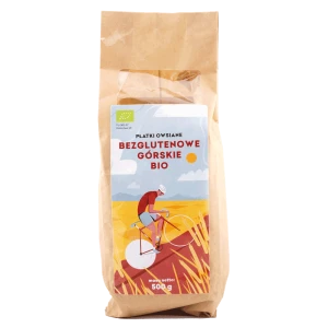 Płatki owsiane bio górskie bezglutenowe 500g