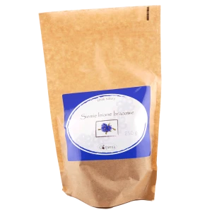 Siemię Lniane Brązowe ziarno 250g