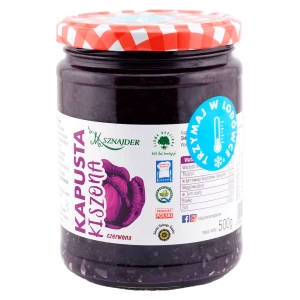 Kapusta kiszona czerwona słoik 450g