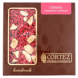 Czekolada ciemna banan malina 85g
