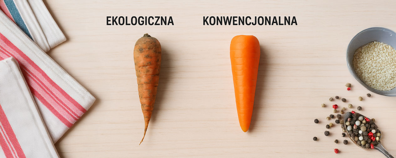 Porównanie marchewki ekologicznej i z upraw konwencjonalnych