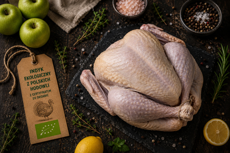 Indyk ekologiczny BIO z wolnego wybiegu z certyfikatem EU Organic