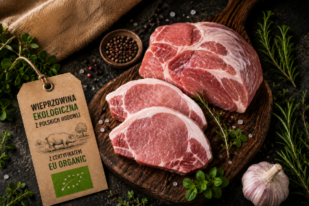 Wieprzowina ekologiczna BIO z polskich hodowli z certyfikatem EU Organic