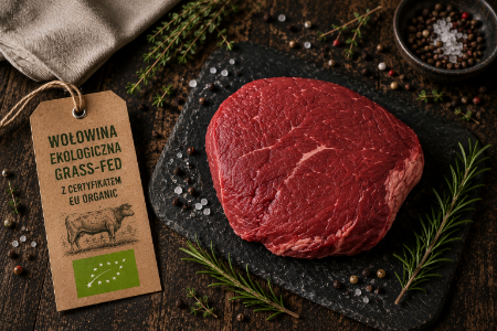 Wołowina ekologiczna BIO grass-fed z certyfikatem EU Organic