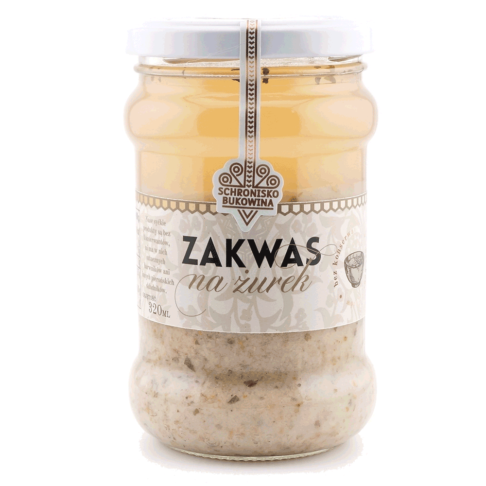 Zakwas na żurek 320 ml — naturalna fermentacja żytnia