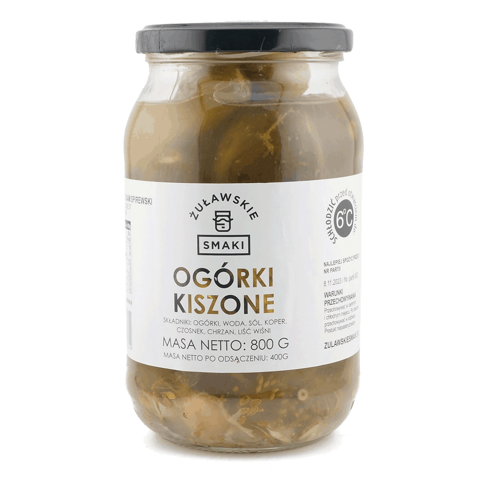 ogórki kiszone niepasteryzowane w słoiku — chrupiące i naturalne