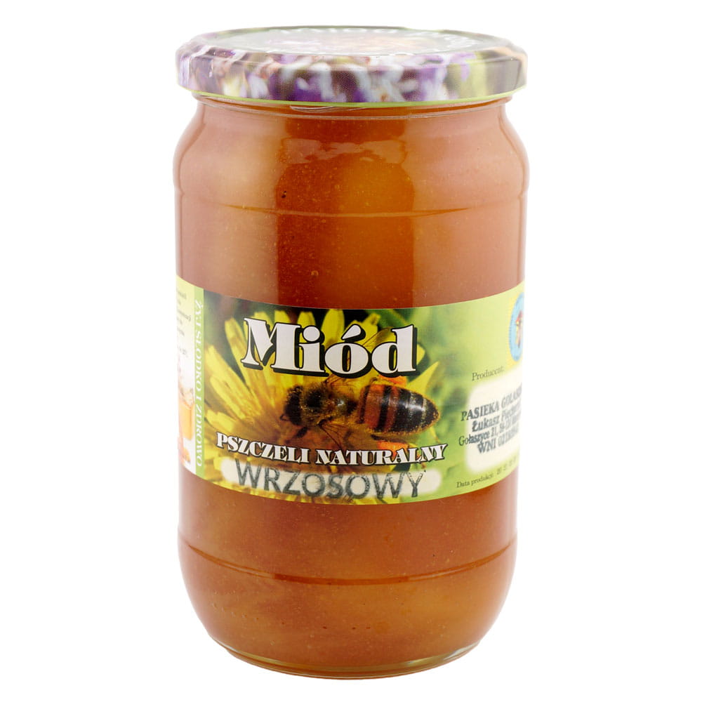 Miód wrzosowy 1300 g naturalny
