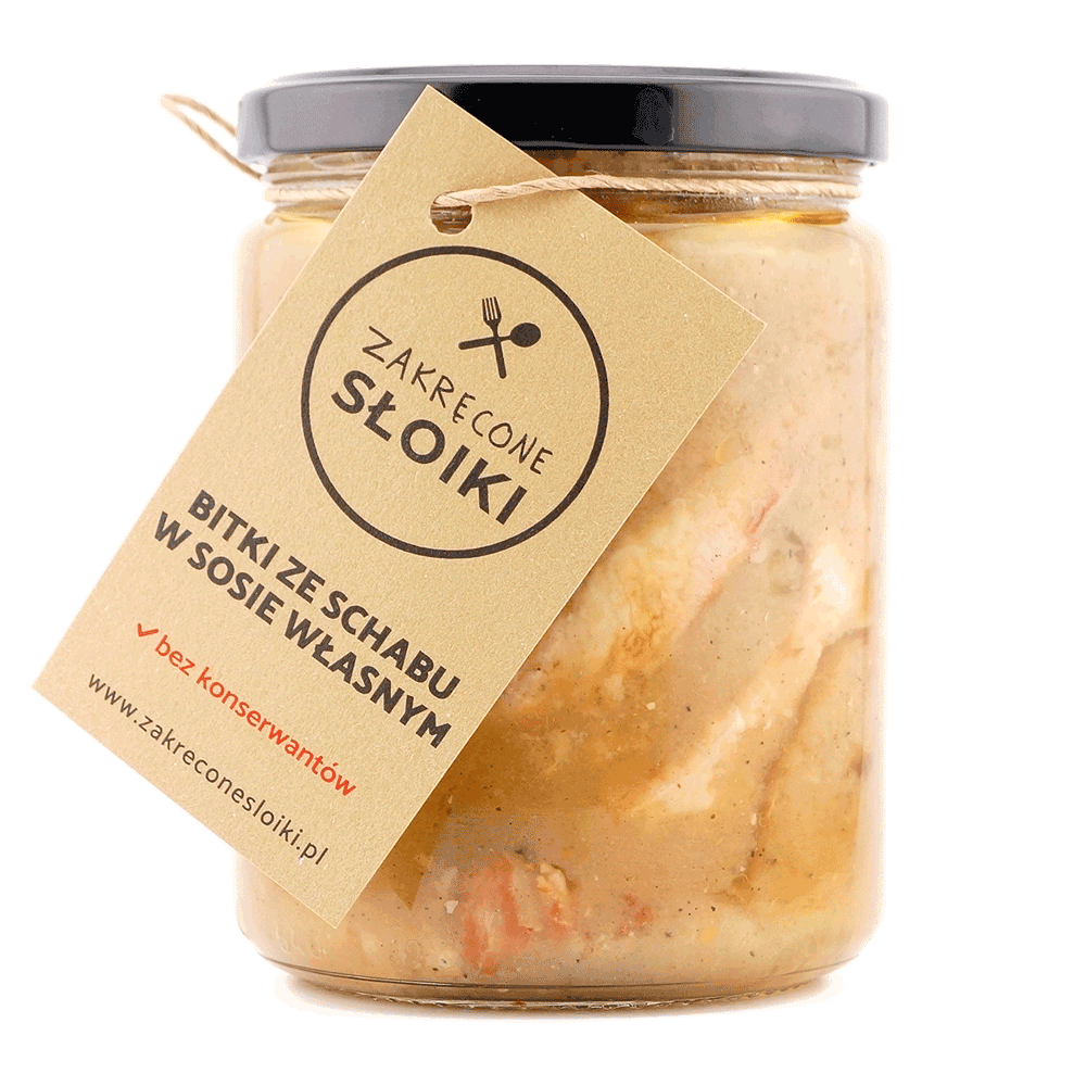 Bitki ze schabu w sosie własnym 540 ml w słoiku