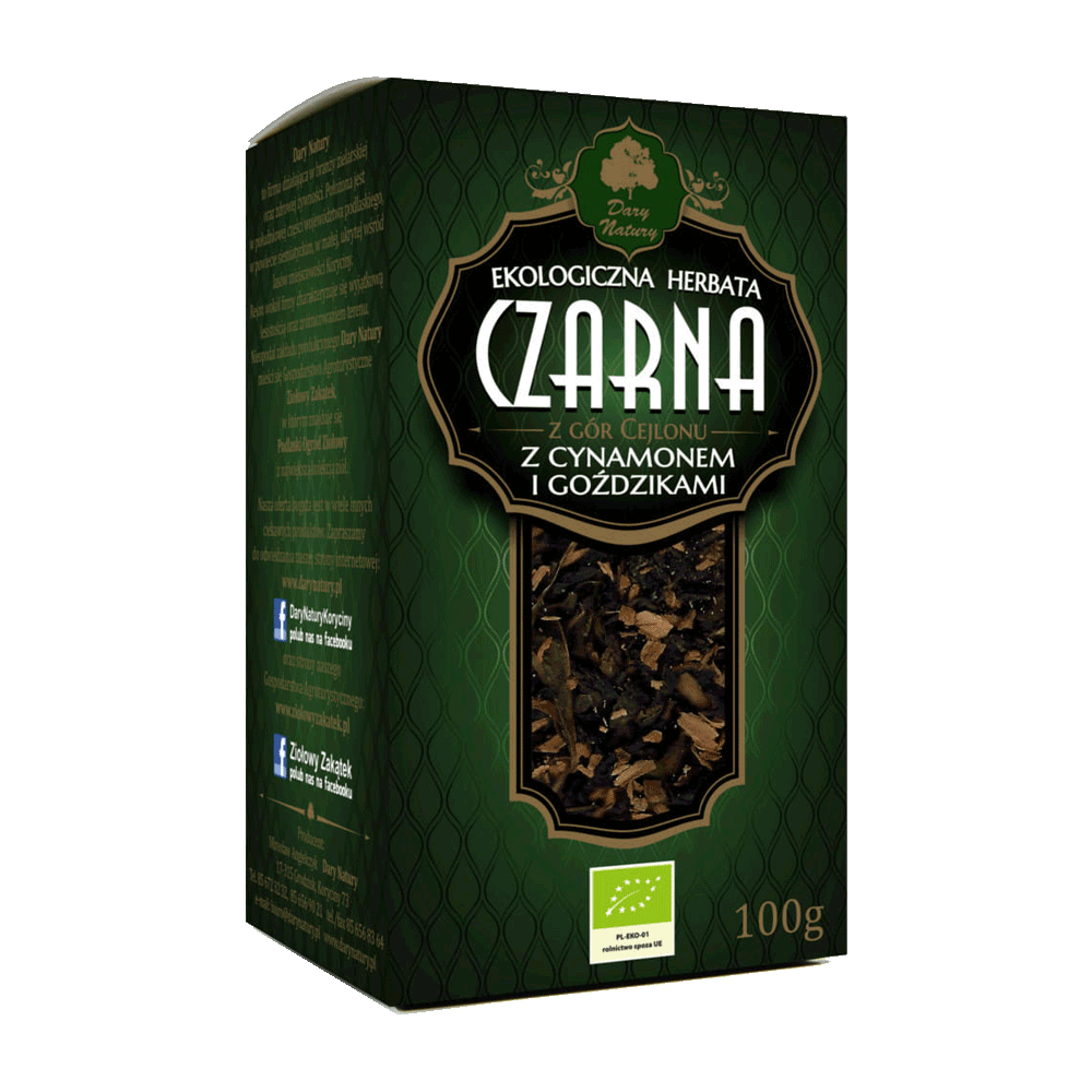Herbata czarna z cynamonem i goździkami EKO