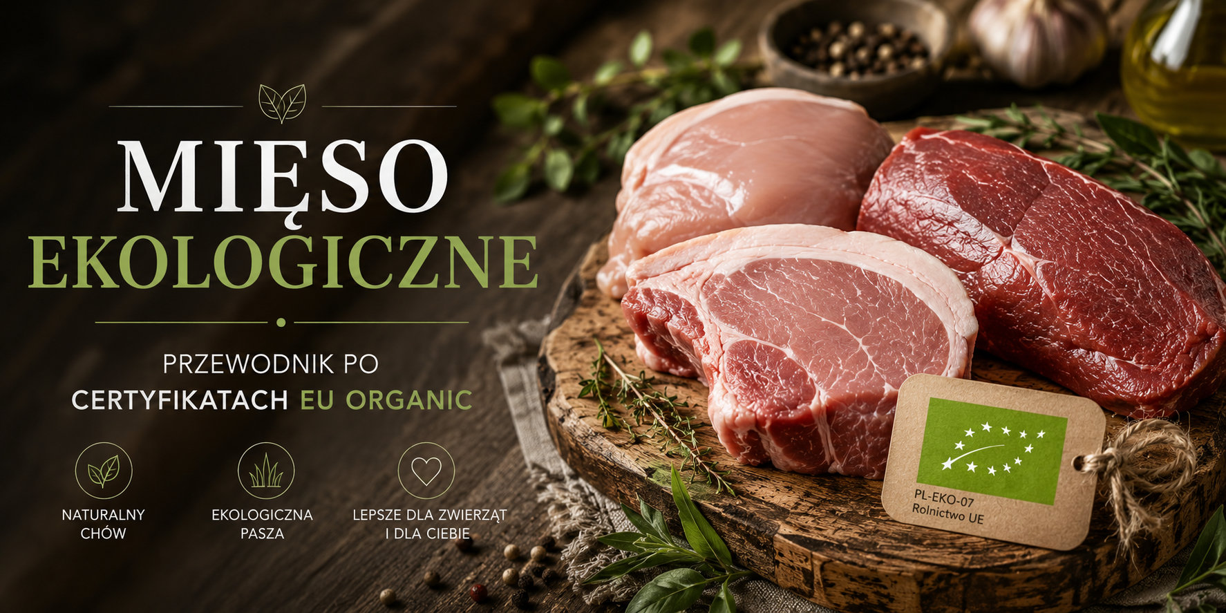 Mięso ekologiczne — przewodnik po certyfikatach EU Organic